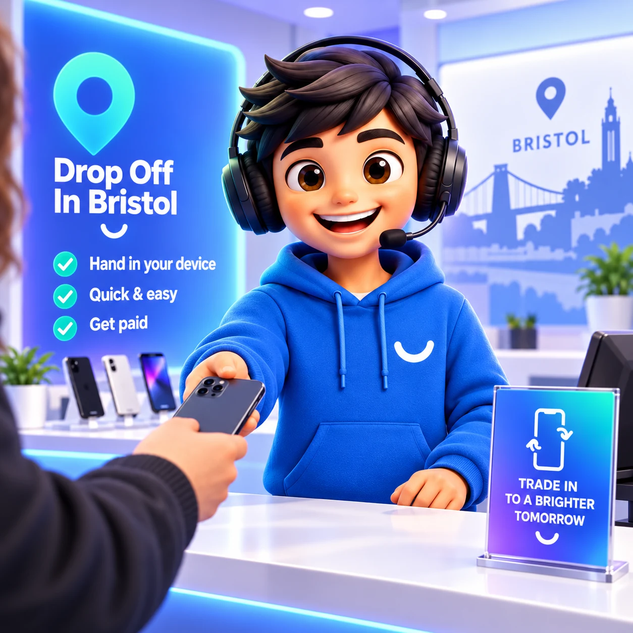 Bristol phone trade-in drop-off