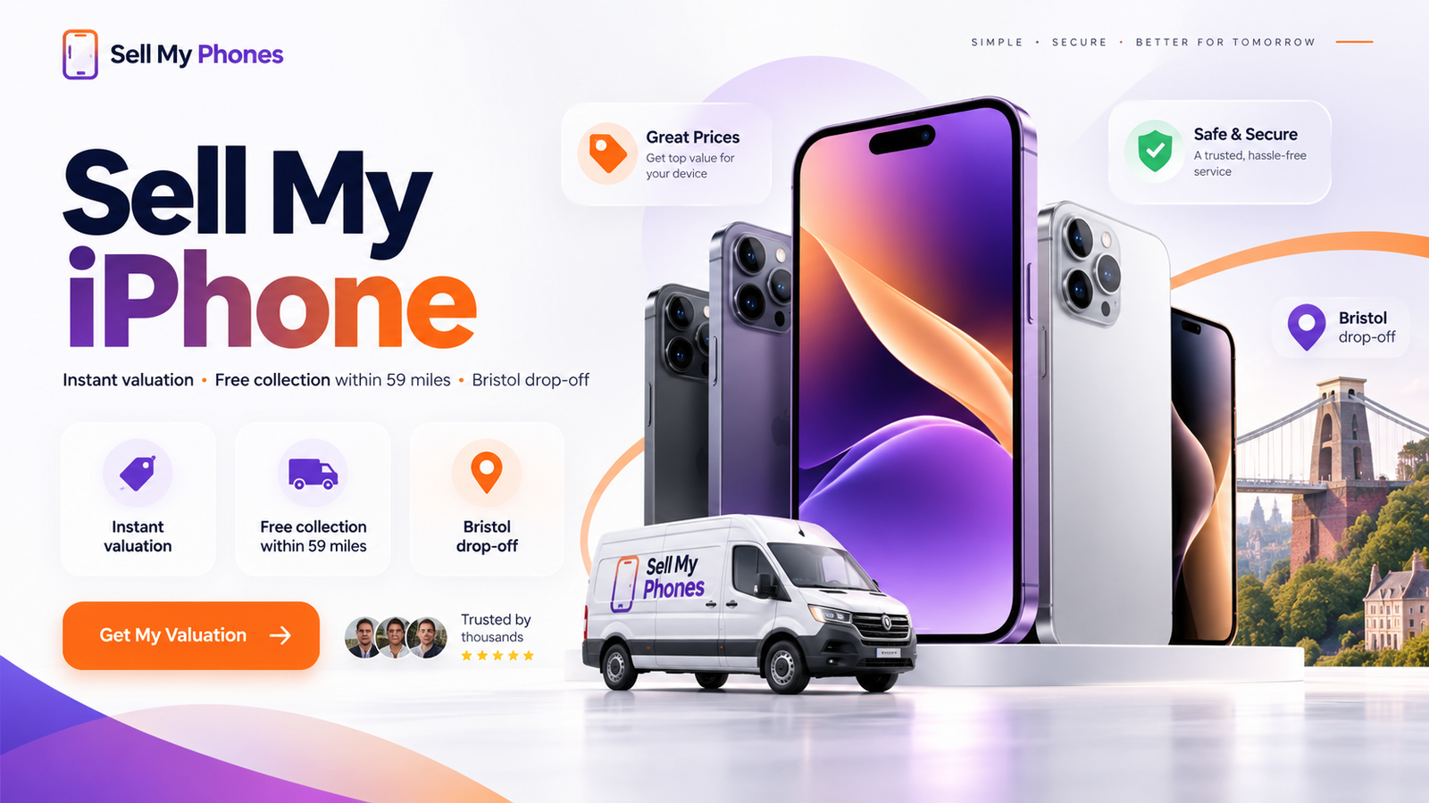 Sell My iPhone online valuation with local Bristol store drop-off